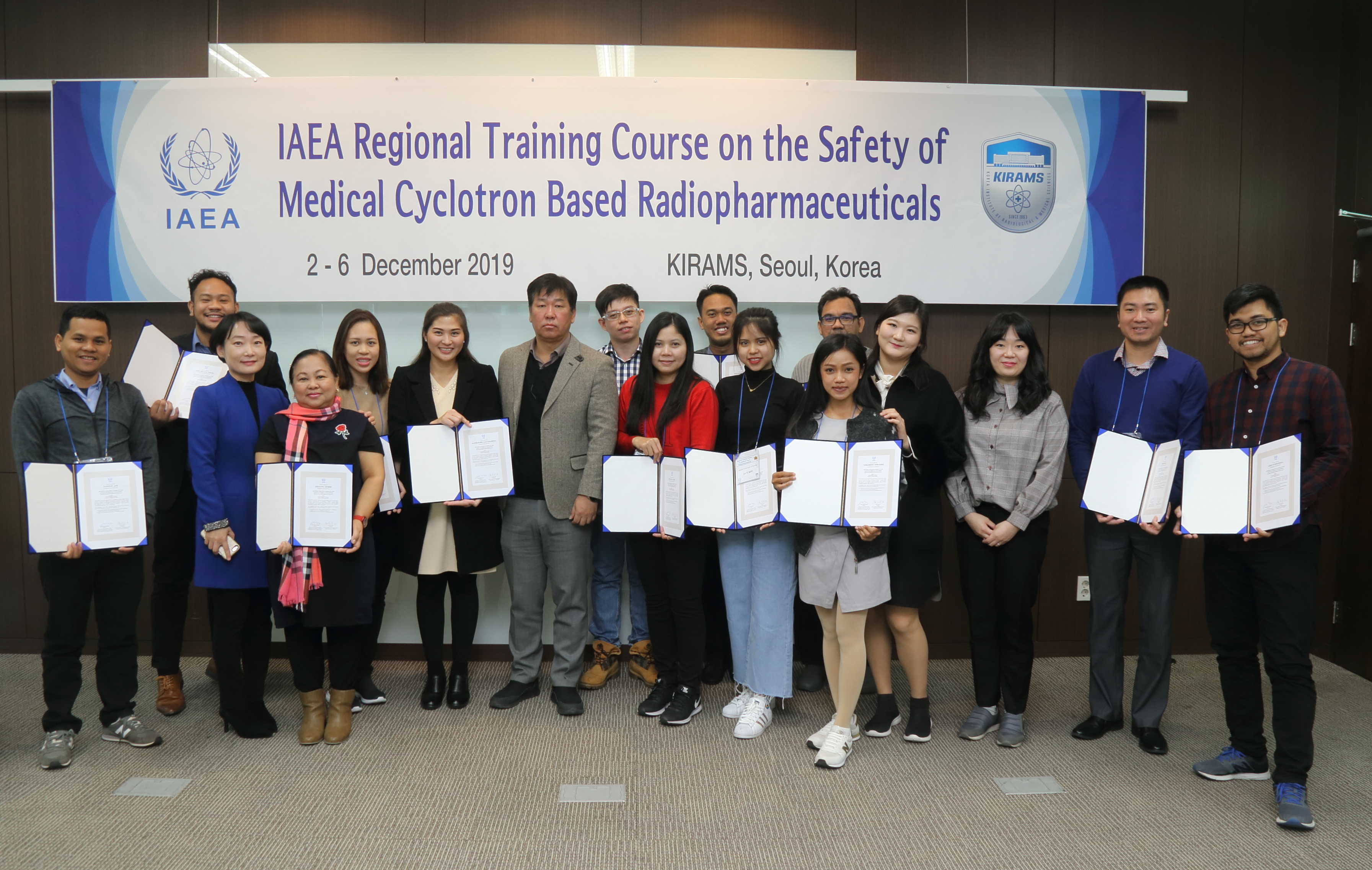 191206-IAEA방사성의약품 지역훈련과정 수료식